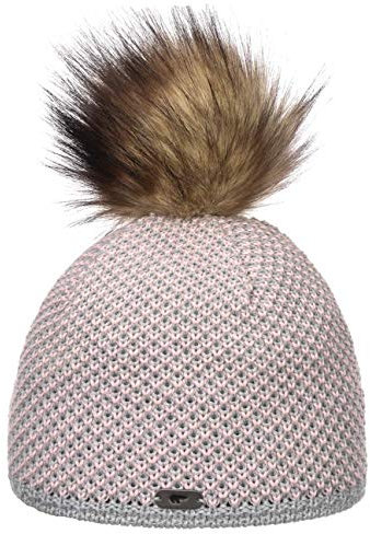 Eisbär Damen Mütze Sanja Lux MÜ, hellgrau-rosa/real, 30678, Einheitsgröße