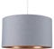 MiniSun | Extra Large Modern Grey and Copper Drum Light Shade | Pendant Lights, Home Décor & Improvement Essential | 450cm Shade Width