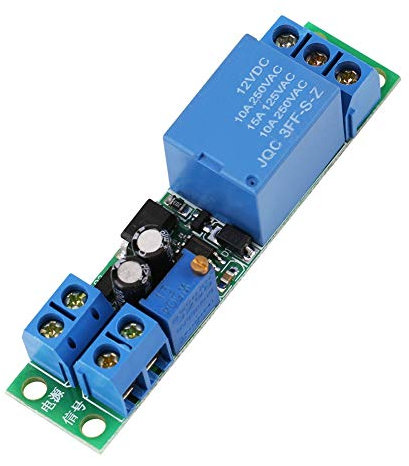 Modulo Relè DC12V Segnale Regolabile 0-25 Secondi Ritardo Spegnimento Timer Interruttore Modulo Relè per Ritardo Lampada Auto Casa Intelligente Sviluppo di Elettronica