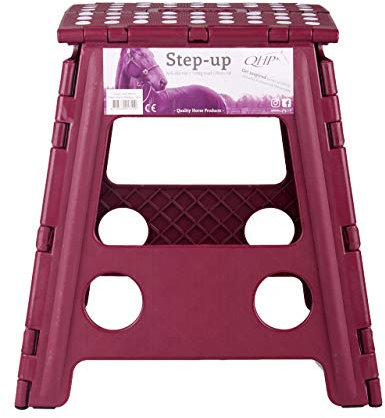 QHP Tritthocker faltbar, Farbe:Bordeauxrot