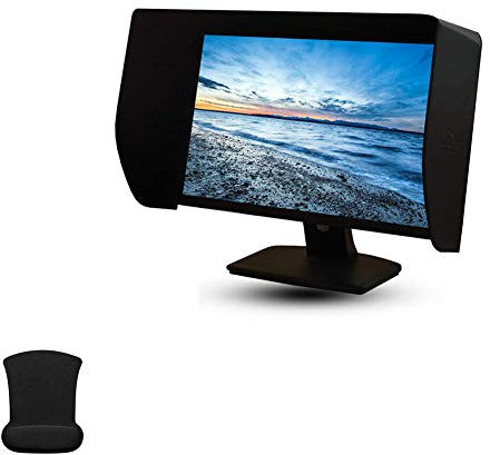 MNSSRN Computer Monitor Hood, Spezialbüroaugenschutz für Gaming, Seiten Peep-Proof-und Anti-Reflex-Baffle, Geeignet für Bildschirmrahmenbreite 46-48CM