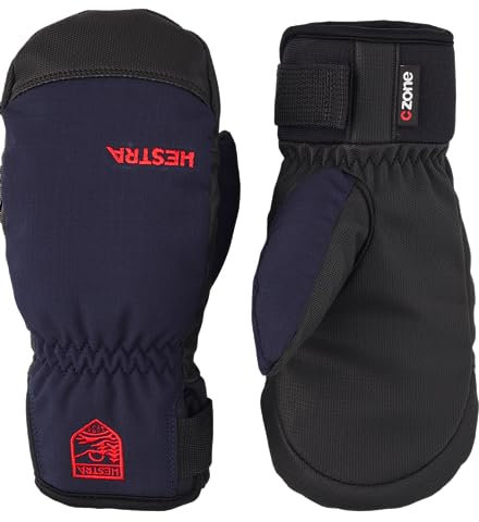HESTRA Jungen Kid's Ferox Primaloft Mitt Handschuhe Schwarz 5