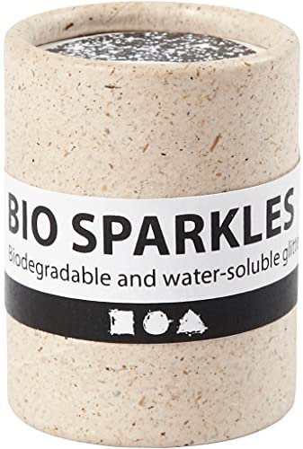 Glitzer, biologisch abbaubar, silberfarben, 10 g