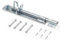Galvanised Brenton Bolt Sliding Door Lockable Padbolt – 8 (202mm) Heavy Duty Zinc Plate Lock Pad Garden Shed Gate Latch Patio Door Security Gate Bolt Bedroom | Silver
