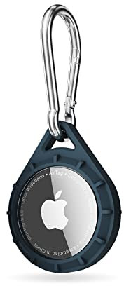 Pelican Protector AirTag Holder – AirTag Schlüsselanhänger mit EdelstahlKarabinerclip [stoßfest] [Reiseutensilien] – Schützende Apple AirTag Hülle für Hundehalsband, Rucksack, Schlüssel, Gepäck –