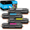 LeciRoba 203X CF540X für HP 203 X CF540 X 203A CF540A für HP Color Laserjet Pro M254dw M254dn M254nw , MFP M281fdw MFP M280nw MFP M281cdw MFP M281fdn (4-Packung)