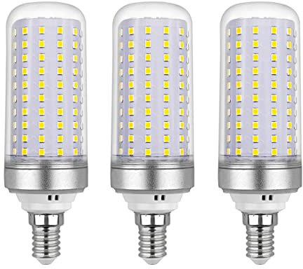 SCNNC Bombillas LED Maíz E14 20W, CA175-265 V, 2200lm Blanco Frío 6000K, No Regulable, 200W Bombilla Halógena Equivalente, Bombilla LED para Candelabros, Luces de Techo, Paquete de 3