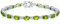 GEMLANTO Armband Damen 925 Sterling Silber Peridot Tennis Armband Frauen August Geburtsstein Schmuck Geschenk für Valentinstag Verlobung Geburtstags Muttertags Weihnachten