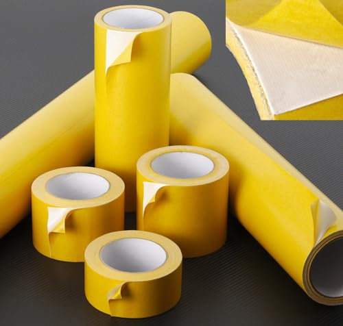 Schlauchland 10m Doppelseitiges Klebeband 1000mm Gewebe verstärkt PROTECTOX *** Profi Qualität doppelseitig Klebematte *** VIELE GRÖSSEN und LÄNGEN