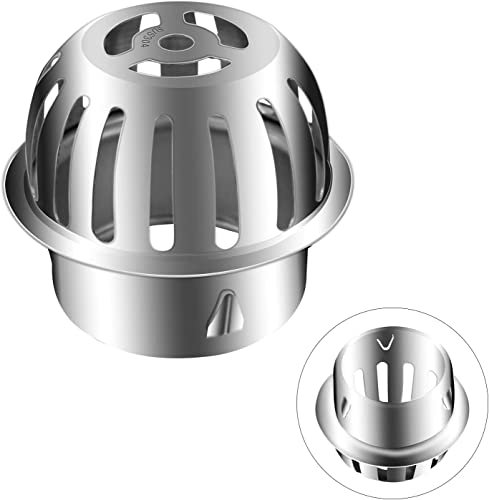 Laubfanggitter & Fallrohrgitter aus Edelstahl Dachrinnen laubschutz Laubfanggitter Fallrohr Sieb Fallrohrschutz Dachrinnenschutz Siebeinsatz Ø83mm aus Edelstahl