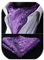 HISDERN Krawattenschal Violett Herren Paisley Hochzeit Ascot Krawatte Taschentuch Business Blumen Halstuch und Einstecktuch Set