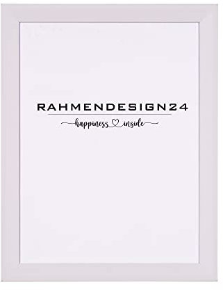 Rahmendesign24 Bilderrahmen Rio 40x80 Weiß (matt) Fotorahmen, Wechselrahmen, Posterrahmen, Puzzlerahmen