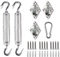 Sunnylaxx Kit Montaje Toldo Vela, 30 Piezas 316 Accesorios De Montaje De Acero Inoxidable A Prueba De óxido para Anclaje Toldos Vela De Sombra