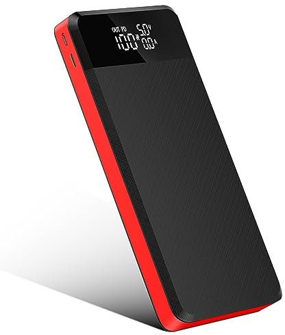 Power Bank 42800mAh, Power Bank USB C PD25W QC3.0 Schnellladung, 5-Port Externer Akku mit Digitale Anzeige LED Licht Extrem Tragbares Ladegerät
