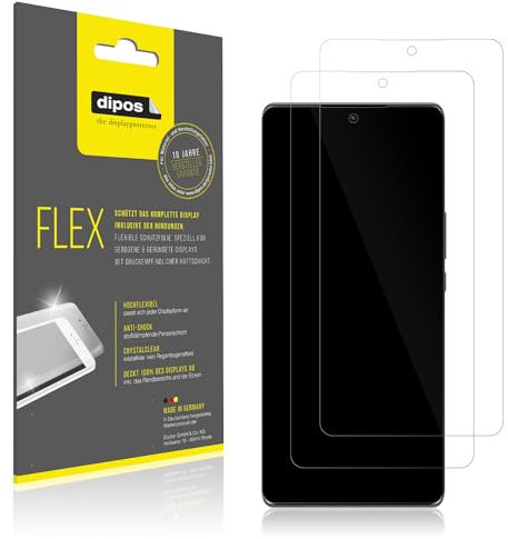 dipos I 2X Protector de Pantalla Compatible con Honor Magic 5 Lite - Cobertura 100% para Pantalla I 3D Full Cover láminas Protectoras
