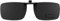 TEMSO Sonnenbrille zum Anklippen, polarisiert, aufklappbar, für Herren und Damen, UV400-Schutz, HD-Sicht, blendfrei, sicheres Fahren, 3 Stile, Schwarz, M, Cat.3, 60*41MM