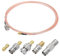 sourcing map RG316 Koaxialkabel SMA Stecker auf BNC Stecker mit Adapter, geringer Verlust RF Koaxialkabel 8FT Orange 1 Stück