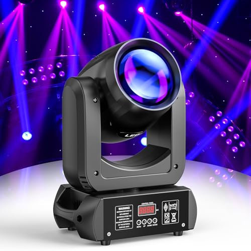 150W Moving Head LED DMX Bühnenlicht 8 GOBO Rotierender RGBW Spot Beam DJ Licht Ton aktiviert Scheinwerfer für Weihnachten Disco Konzert Party Hochzeiten