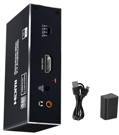 MOUDOAUER EARC HDMI 2.0 Audio Extractor 4K@120Hz HDMI to Optical 3.5mm AUX Audio Adapter Support 4K 1080P