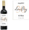 Mimi und Anton 30 Geburtstag Geschenk | Personalisiertes Flaschenetikett | Weinetikett 30 | Größe 10x12 cm | Weinlabel Happy Birthday mit Geburtstagszahl (Beige), Namen & Datum