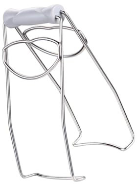 Ciieeo Retrieverzange Kochplattenzange Utensilienaufhänger Clip Für Heiße Gerichte Schüssel Pfanne Retriever-zange Dampfschüsselheber Rostfreier Stahl Besteckhalter Ot