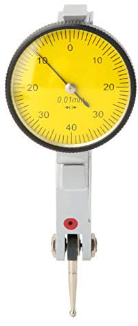 ANKROYU Messuhr, 0–0,8 Mm Magnetische Schwalbenschwanzschienen, Messuhr, 0,01 Mm Bidirektionale Messuhr, Messwerkzeug Für 3D-Drucker-Drehmaschine