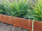 Bordura per Aiuola 1m x 90 mm, 10 pz Bordura per Giardino e Orto a Giunzione in Acciaio Cor-Ten, Bordo per Aiuole Risvoltato con Picchetti, Bordo Giardino e Giardinaggio
