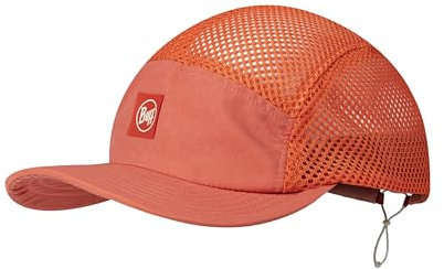BUFF®| Kappe 5 Panel Air Männlich Weiblich Erwachsene Flexibel, Weich, Dehnbar, Laufend, Verstellbar, Komfortabel, Qualität, Einheitsgröße, Rouge