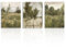 Dazzlewall 3 Stück Vintage Rustikale Landschaft Wandbilder, Französisch Land Leinwand Bilder für Bauernhaus Schlafzimmer Wohnzimmer Dekor 30x40 cm Ungerahmt