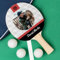 Wanapix | Personalisierter Tischtennisschläger | Tischtennisschläger mit Foto und Namen | Aus Holz und Gummi | Personalisierung auf 1 Seite durch Direktdruck auf das Gummi | Weiße Rechtecke