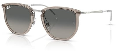 Ray-Ban Unisex Sunglasses Sonnenbrille, Transparentes Grau/Grau-Farbverlauf