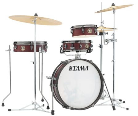 Tama LJK48PBN Club-JAM Pancake Set Burgundy Walnut Wrap - Drum Kesselsatz