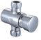 Grifo de ducha de retardo, grifo compacto de latón cromado de forma redonda con tiempo de funcionamiento de 15 segundos para uso comercial en albergue, piscina, centro de gimnasio