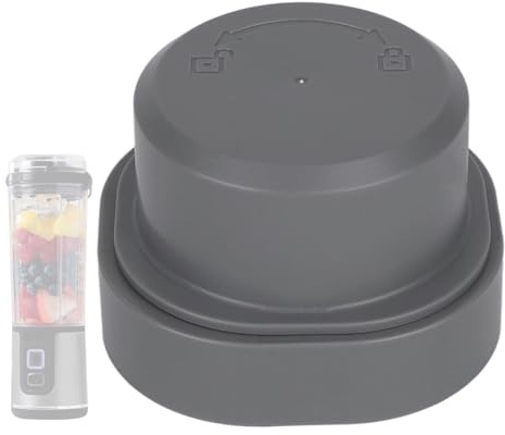 Blade Cover and Vessel Cap for Ninja Blast Portable Blender, Leakproof Lid Replacement Parts Dishwasher Safe Accessories Compatible with BC100 BC151 CL155 CO155 Series (Gray)