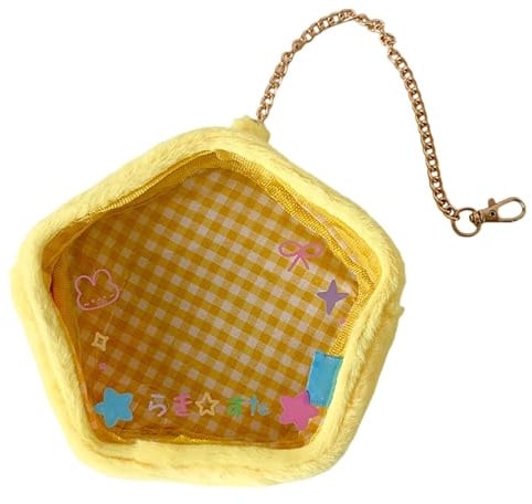Figuren Display Tasche - Plastik Hülle, Klarer Cartoon | Robuster Kunststoff Durchsichtiger Schutz Mit Comic Motiv Zum Sichern Sammelfiguren Und Schlüsselanhänger, Ideal Zum Rucksäcke Reisen