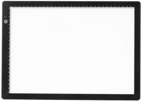 Pssopp Ultra Slim Slide Viewer med 3 Ljusstyrkanivåer, APP-redigering USB-driven Ljusplatta i -storlek för Skanning Av Diabilder och Negativ Film