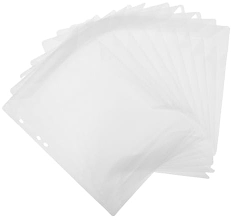 FUTUREORYY Pochettes Transparentes Anti-Reflets pour Partitions A4 Lot de 10 Pages Intérieures pour Classeur de Partitions Protection et Rangement pour Piano Guitare et Violon en