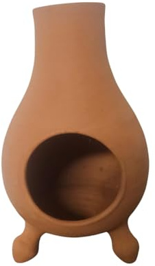 Brûleur d’Encens Cheminée en Terre Cuite Artisanale – Fabrication Française Fait Main – Design Mini Cheminée Zen pour Encens, Sauge, Résines & Plantes Sèches – Décoration Bohème Bien-Être (16 × 9 cm)