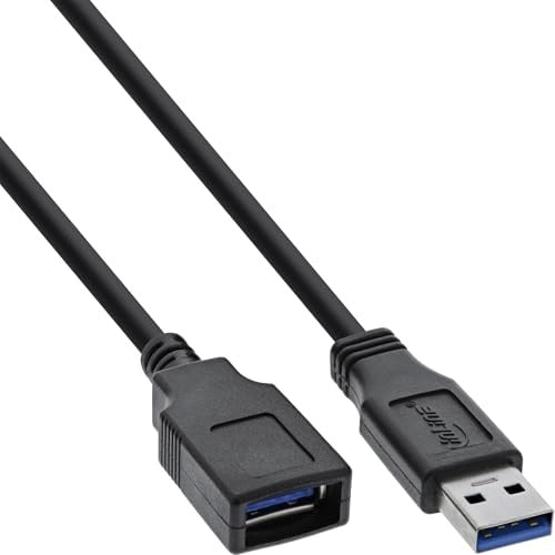 InLine 35610 USB 3.0 Kabel Verlängerung, A Stecker / Buchse, schwarz, 1m