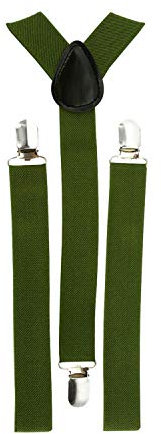 Oblique Unique Hosenträger verstellbar - Olivgrün