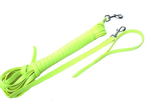 Angel for Pets MJH Beta Biothane Schleppleine Neongelb 13mm/2m ohne HS
