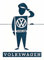 Nostalgic-Art 14348, Volkswagen VW Dienst Mann, Magnet 8x6 cm, Kraftmagnet mit Metalloberffläche, 8 x 6 x 0.2 cm