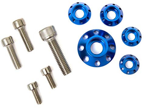 YCF Schrauben/Scheiben-Set Blau