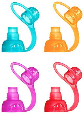 ChooMee SoftSip Lebensmittel Beutel Topper, 4 Pack, Rot Lila Orange Aqua