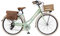Via Veneto by Canellini Damen Citybike CTB Vintage Stil Rad Cityrad Fahrrader Bike Aluminium mit Korb Kassette (Hellgrun, 50)