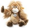 Steiff Kuscheltier Elani Baby-Orang Utan, Süßes Stofftier mit Kunststoffaugen, Kinder, Jungen & Mädchen, Plüschtier 28 cm, Hellbraun, 062018