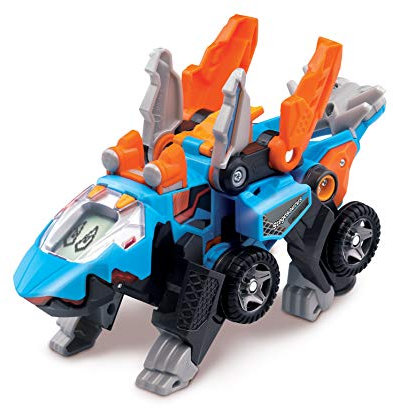 Vtech Switch and Go Dinos Stegosaurus – Dino-Auto-Transformer – 2in1 Spielzeug mit Dinostimme, Geräusch- und Lichteffekten – Für Kinder von 3-8 Jahren