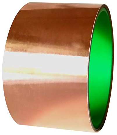 EZZLife Nastro in Lamina di Rame, 50mm x 3m per Schermatura Chitarra ed EMI, Repellente per Lumache, Artigianato, Riparazioni Elettriche, Messa a Terra con Adesivo Conduttivo
