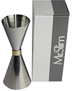 Mr Slim Jigger Cocktail, dosatore per alcool da 30-45 ml, prodotto in Giappone 30-45 ml argento
