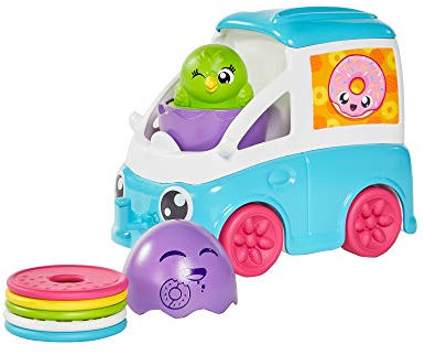 TOMY Toomies Versteck- und Quiek Mein kleiner Donut Lieferwagen, das Schiebe und Osterspielzeug für Babys, Musikspielzeug mit Farben und Geräuschen für Babys im Alter von 1 - 3 Jahren